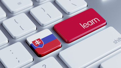 Fototapeta premium Slovakia Learn Concept