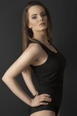 Naklejka premium sexy female with underwear