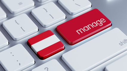 Fototapeta premium Austria Manage Concept