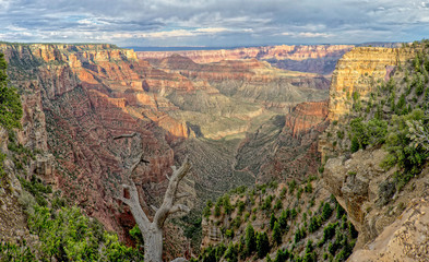 Obrazy na Plexi  Panorama Wielkiego Kanionu z północnej krawędzi