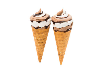 Chocolate Ice Cream isolated