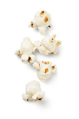 Popcorn on white background -Clipping Path