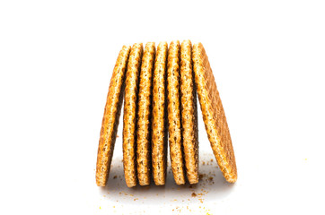 Dutch waffle called a stroopwafel