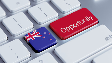 Fototapeta premium New Zealand Opportunity Concept.