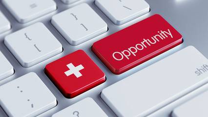 Fototapeta premium Switzerland Opportunity Concept.