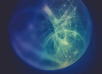 Abstract fractal texture, fiber optics concept design