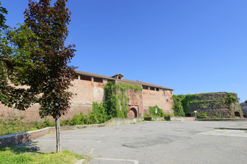 Fototapeta na wymiar Castle west view, Casale Monferrato, Italy
