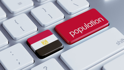 Fototapeta premium Egypt Population Concept.