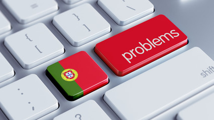 Fototapeta premium Portugal Problems Concept