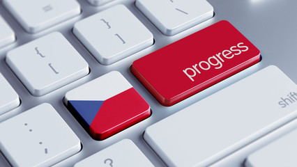Fototapeta premium Czech Republic Progress Concept