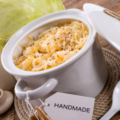 homemade sauerkraut