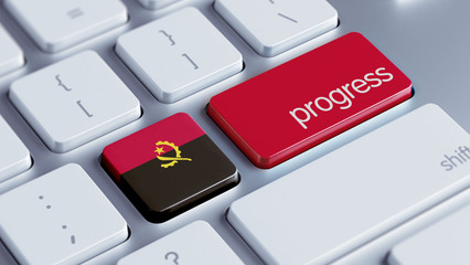 Fototapeta premium Angola Progress Concept