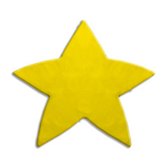 star made by clay sculpting