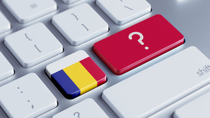 Romania Question Mark Concept