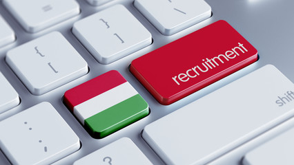 Hungary Recruitment Concept