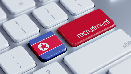 Fototapeta premium North Korea Recruitment Concept