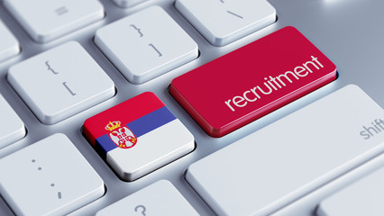 Fototapeta premium Serbia Recruitment Concept