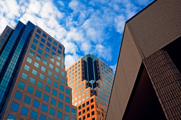 Fototapeta na wymiar Modern buildings in downtown