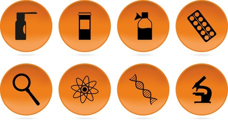 black orange science icons par t2