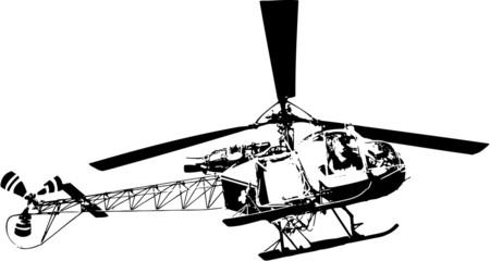 helicopter silhouette © kovaricekpavel