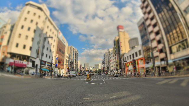 City Traffic Time Lapse Tokyo HDR