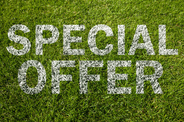 special offer auf rasen