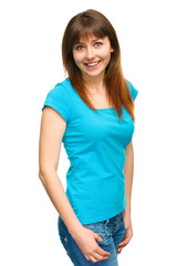 Fototapeta premium Portrait of a happy young woman