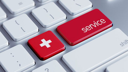Fototapeta premium Switzerland Service Concept