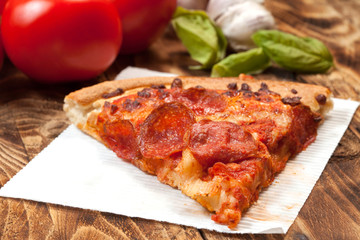 One slice of pizza.