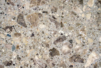 Slabs with pieces of stone closeup