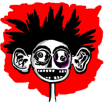 Geek after being battered