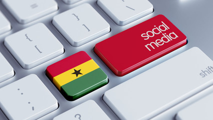 Ghana Social Media Concept