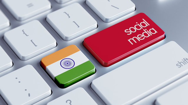 India Social Media Concept