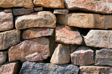 Colored stones, rocks, stacked