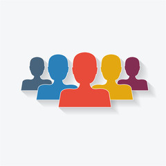 Vector Rainbow Teamwork Background