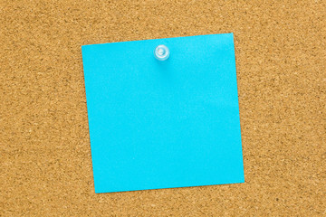 Blue blank post it paper