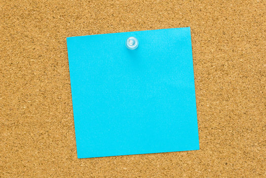 Blue blank post it paper