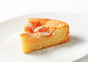 Slice of apple cake
