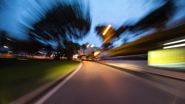 Driving Time Lapse France Coast