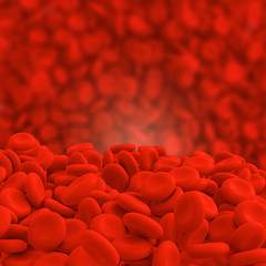 Blood cells - 3d Rendering