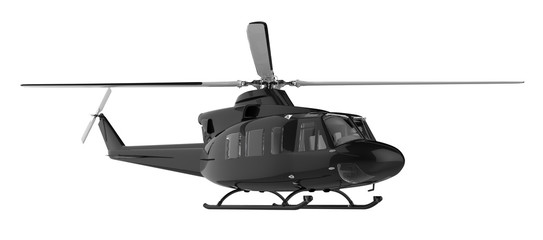 Helicopter isolated on white background