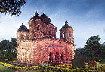 Fototapeta na wymiar Shyamroy Temple, Bishnupur, Indie
