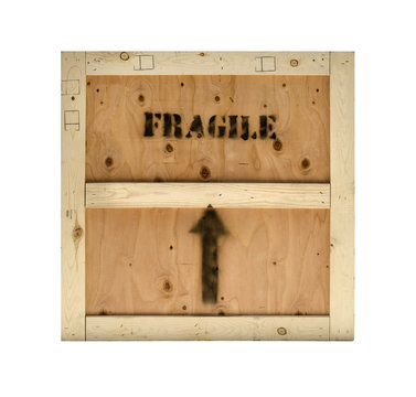 Wood Crate Fragile Texture Background