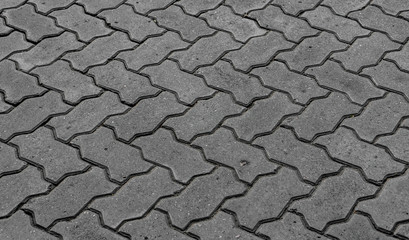 blocks of gray stone blocks for paving sidewalks