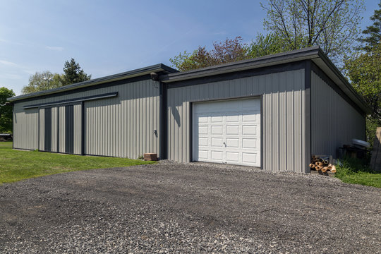 Long Metal Barn