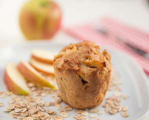 Apfel Haferflocken Muffins