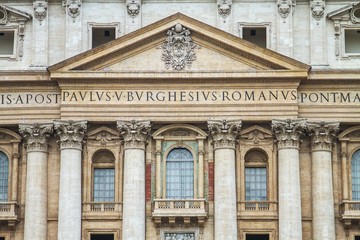 Fototapeta na wymiar St. Peter's Basilica Main Balcony