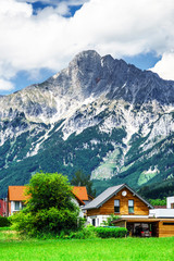 Fototapeta na wymiar Mountains of Shtiria, Austria, at summer