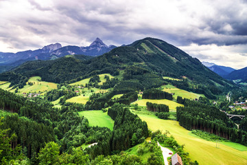 Mountains of  Shtiria, Austria, at summer