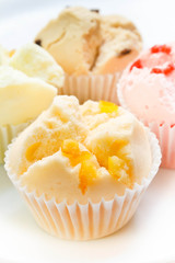 Muffin cup cake or Cotton - wool cake.